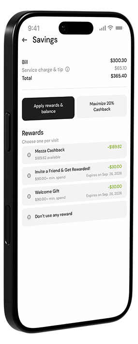Payment screen